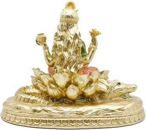 تمثال الآلهة الهندوسية جانجا - تمثال إله الرب الهندي جانج ما مورتي تمثال هندوسية للمنزل معبد بوجا ماندير بوذا بوجا ديكور ديوالي هدية مذبح اليوغا ضريح الصلاة الروحية in Kuwait