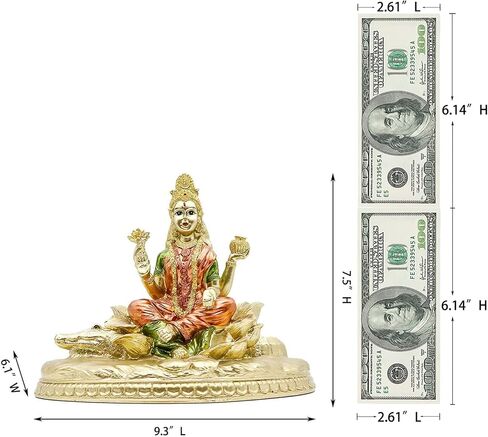 تمثال الآلهة الهندوسية جانجا - تمثال إله الرب الهندي جانج ما مورتي تمثال هندوسية للمنزل معبد بوجا ماندير بوذا بوجا ديكور ديوالي هدية مذبح اليوغا ضريح الصلاة الروحية in Kuwait