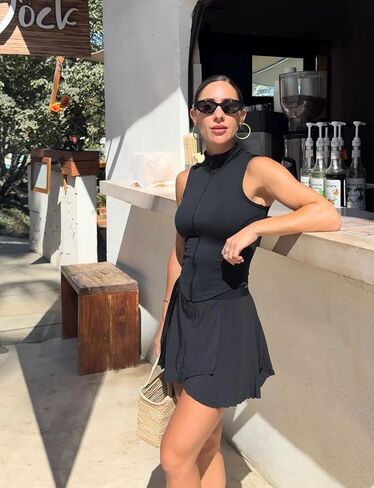 Vita Danza Vest | Women Full Zip Sleeveless Workout Sport Fitness Yoga Active Jacket Vest Golf Shirts in Saudi Arabia