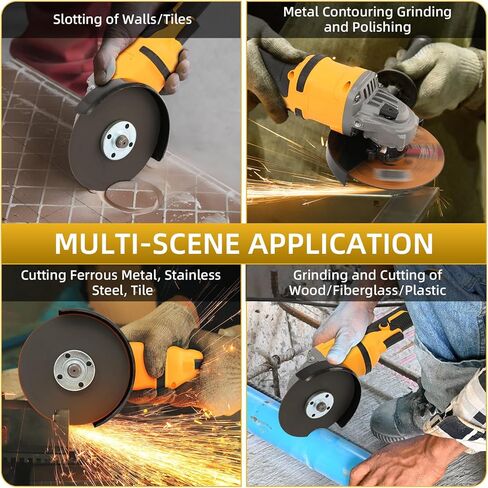 طاحونة زاوية لاسلكية لبطارية DeWalt 20V بحد أقصى، 10000 دورة في الدقيقة، 3 سرعات متغيرة، أداة طحن زاوية بدون فرش، عجلات طحن 5 بوصة، عجلة قطع، أقراص رفرف ومقبض مساعد قابل للتعديل (الأداة فقط) in Kuwait