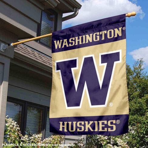 College Flags & Banners Co. Washington Huskies Banner House Flag in Saudi Arabia