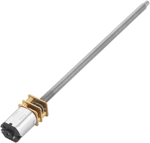 DC 6/12V N20 Metal Speed Reduction Motor Micro Electric Motor with Long Output Shaft M4 x 100mm(6V 100RPM) in Saudi Arabia