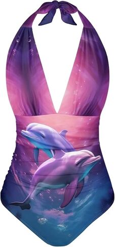 ZOUTAIRONG S-3XLWomens قطعة واحدة المايوه الخامس الرقبة ثوب السباحة الصليب عارية الذراعين مايوهات الدانتيل يصل ملابس السباحة in Saudi Arabia