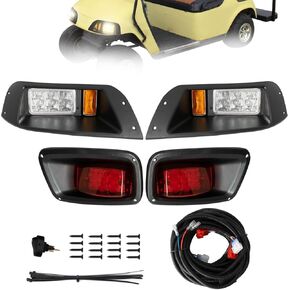 Golf Cart Light Kit Replacement,Front and Rear Light Kit,LED Light Kit for Golf Cart Gas&Electric