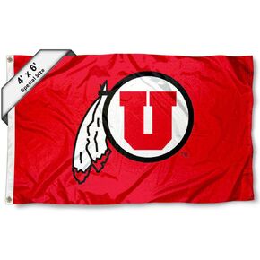 College Flags & Banners Co. Utah 4 ft x 6 ft Flag