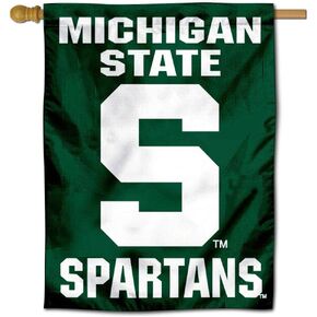 Michigan State Spartans Banner House Flag