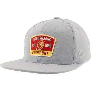 ZHATS Standard NCAA Officially Licensed Fitted Hat M15Z Switchback Light Gray, Grey, Large