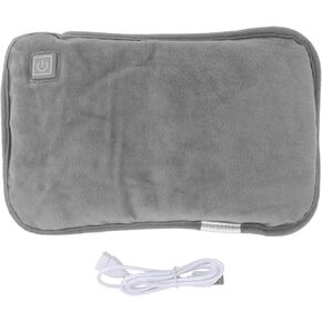 Cabilock Kettle Hot Water Bottle Rechargeable Water Heating Bag Hot Compress Bag Pad Winter Warm Hand Foot Warmer for Cramps Indoor Outdoor Grey Kids Water Bottle