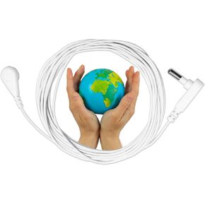 Grounding Cord(15 feet), Universal Grounding Wire Used with Grounding Products, Grounding Cord to Receive Grounding Energy, White