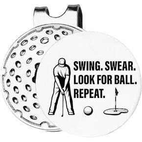 علامة جولف مضحكة من TSUYAWU مع مشبك قبعة مغناطيسي، سوينغ سوير، ابحث عن كرة تكرار كرة الجولف، ملحقات الجولف، هدايا لمحبي الجولف الرجالي in Kuwait