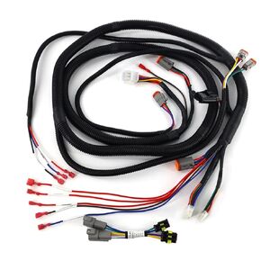 Golf Cart Wiring Harness, Complete Vehicle Control Wiring Harnesse for Club Car Precedent with Gray Controller#1515-5201, Include Mcor 2 & 4 Adapter Harness, OEM#103850301