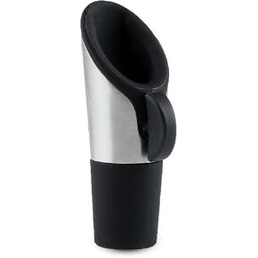 Host Filter Wine Pour Spout with Silicone Seal and Stopper, Stainless Steel Filter Pourer for Red or White Wine, Set of 1