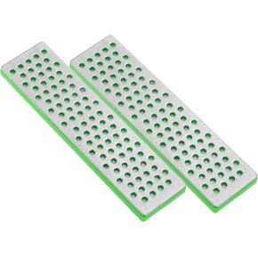 PATIKIL 100mm Extra-Coarse Ski Snowboard Diamond Stone,2Pcs Ski Edge Sharpener Diamond Edge Files Snowboard Whetstone, Green