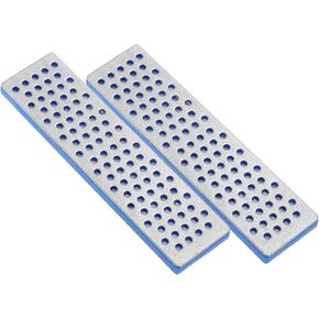 PATIKIL 100mm Extra-Coarse Ski Snowboard Diamond Stone,2Pcs Ski Edge Sharpener Diamond Edge Files Snowboard Whetstone, Blue