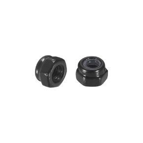 uxcell 35Pcs M4 x 0.7 Nylon Insert Hex Lock Nuts, Carbon Steel Self-Locking Nylon Insert Stop Nut for Industrial Construction Fasteners, Black&Black