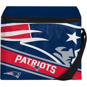 New England Patriots Big Logo Stripe 6 Pack Cooler