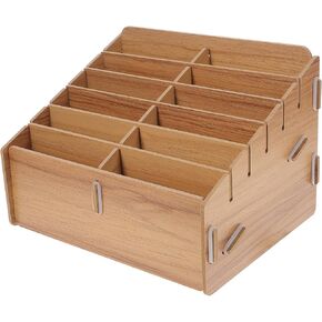 MAGICLULU Box Card Storage Box Sorting Tray Gaming Game Holder Sorting & Stacking Toys Trading Storage Holder Playing Shadows of Brimstone Wood Pallet Wood Tray Card Sorter Wooden Case