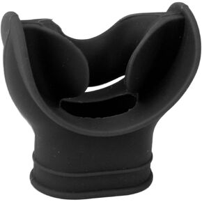 RiToEasysports Mouthpiece Silicone Universal Comfort Bite, Mouthpiece Snorkel Regulator for Replacement (Black)