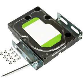 2 Pack SSD/HDD Metal Mounting Bracket kit 2.5 to 3.5, Convert Any 2.5 inch Solid State Drive/HDD Into One 3.5 inch Drive Bay