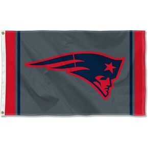 WinCraft New England Patriots Blackout Sideline Flag Outdoor Indoor 3x5 Foot Banner
