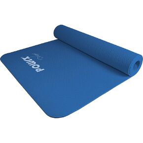 POWRX Yoga Mat TPE with Bag | Exercise mat for workout | Non-slip large yoga mat for women, 68" x 24" 0.2 Inches Thickness