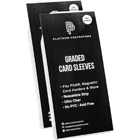 Resealable Graded Card Sleeves for PSA, CGC and TAG Slabs (1,000 Pack)