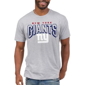 Junk Food Clothing x NFL - New York Giants - Bold Logo - Unisex Adult Short Sleeve Fan T-Shirt for Men and Women - Size Large