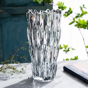 Glass Colorful Vase,Flower Vase Decor for Home Dining Table Living Room,Office Wedding Holiday Party,Handmade Decorative Flower Vase