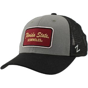 Zephyr NCAA Officially Licensed Snapback Hat Big Rig Patch Black Gray Brick