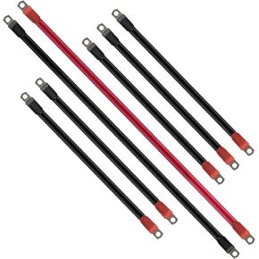Golf Cart Battery Cables for Club Car DS 1994-up (48Volt) 7 PC AC/DC Golf Cart Battery Cable Set