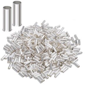 XHF 1000 PCS AWG 20/0.75mm² Wire Ferrules Insulated Copper Crimp Connectors, Crimp Pin Cord End Terminals White