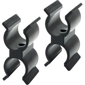 2 Pack Bimini Top Boat Pole Clips Holder for 7/8-inch Bimini Top Poles, Anti Rattle Bimini Brace, Boat Accessories, Black