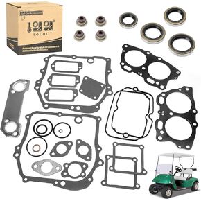 10L0L Golf Cart Gasket Seal Rebuild Kit for EZGO 295cc 350cc 4 Cycle Gas Golf Cart 1991-2008 Fuji Robin Engine Pre MCI inc MCI Breather Gasket,Engine Rebuild Breather Gasket Seal Kit,OEM#7608902