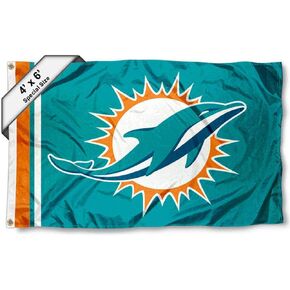 WinCraft Miami Dolphins 4 ft x 6 ft Foot Flag