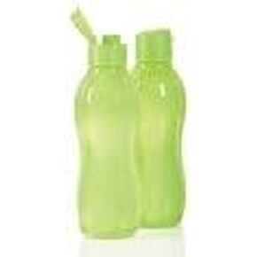 Tupperware Eco Sports Water Bottle Flip Top 1 Ltr 2pcs