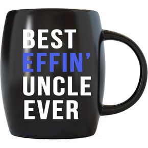 MUG A DAY 16oz Gift for Fathers World's Coolest Best Effin Uncle Ever Gift Ideas for Uncles from Nephew Niece Travel Christmas Birthday Novelty Gag Drinkware Coffee Mug Tea Cup