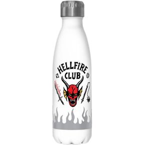 Netflix Stranger Things Hellfire Logo Flame 17 oz Stainless Steel Bottle, Multicolor