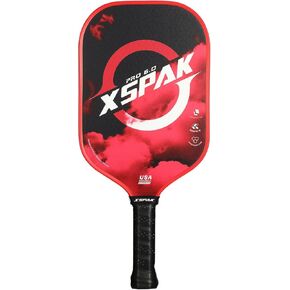 2024 XS XSPAK 19mm Carbon Fiber Pickleball Paddle - 9 Layers Pickleball Paddle with a Polypropylene PRO6.0 Core - The Thermoformed Pickle Ball Paddle Designed for Unmatched Control