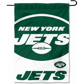 WinCraft New York Jets Large Logo Double Sided Garden Banner Flag
