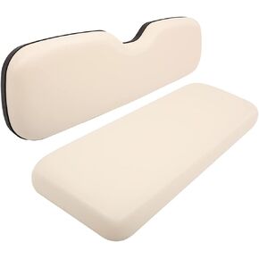 Universal Golf Cart Rear Flip Seat Replacement Cushions for EZGO, for Club Car, for Yamaha, White