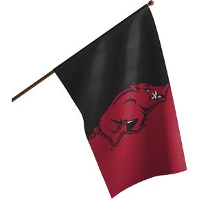 FOCO NCAA Arkansas Razorbacks Unisex Double Sided 40" x 28" Team Logo Vertical Flag, Vertical 40" x 28", One Size