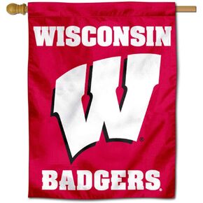 College Flags & Banners Co. UW Badgers Banner House Flag