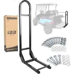 10L0L Golf Cart Rear Seat Safety Grab Bar Hand Rail for Yamaha, EZGO, Club Car, Fits Most Golf Cart with Rear Flip Rear Seat