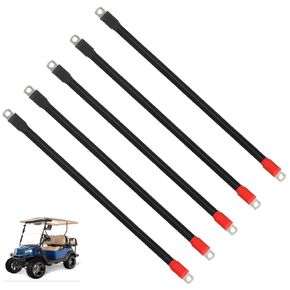 Golf Cart Battery Cable Golf Cart Battery Cable Set for Club Car DS 1995-Up 48 Volt 4 Gauge (Set of 5)