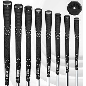 مقابض نادي الجولف ياماتو جونيور مصممة لتوفير الراحة والتحكم مثالية للاعبي الجولف الصغار والأطفال (أسود-8 قطع) in Kuwait