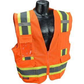 Radians SV6G5X Two Tone Surveyor Class 2 Safety Vest, 5X-Large, Green