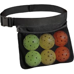 A11N Pickleball Holder - Adjustable Waist Pickleball Holder for Men Women, Fanny Pack for Tennis/Running/Cycling/golfing, Black in Kuwait