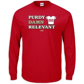 Purdy Relevant T-Shirt for San Francisco Football Fans (SM-5XL)