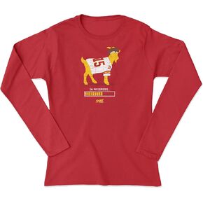 Goat in Progress Ladies V-Neck T-Shirt for K C Football Fans (SM-5XL)