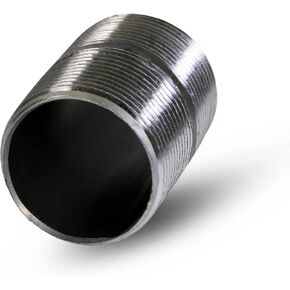 Everflow Supplies NPBL4000 Close Black Steel Nipple Pipe Fitting with 4" Nominal Size Diameter